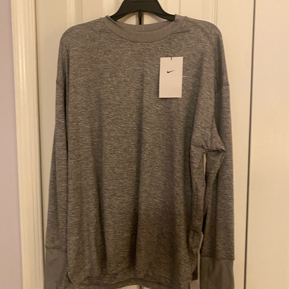 Brand new Nike dry fit gray women’s large top